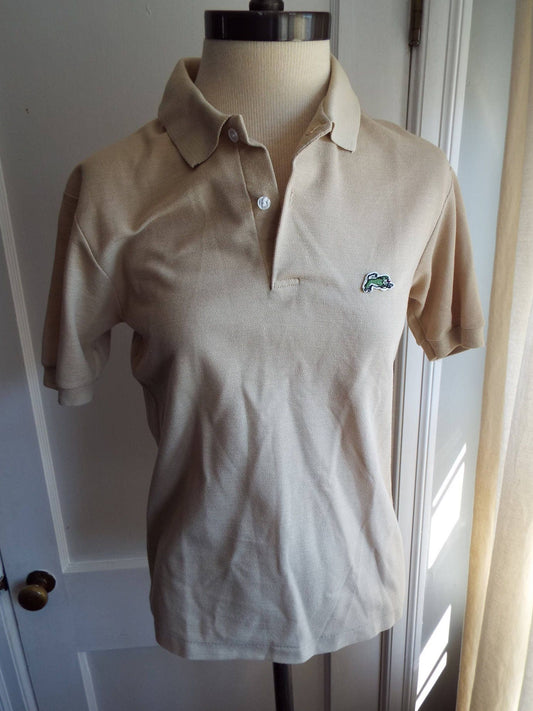 Vintage Short Sleeve Tan Polo Shirt by Garan