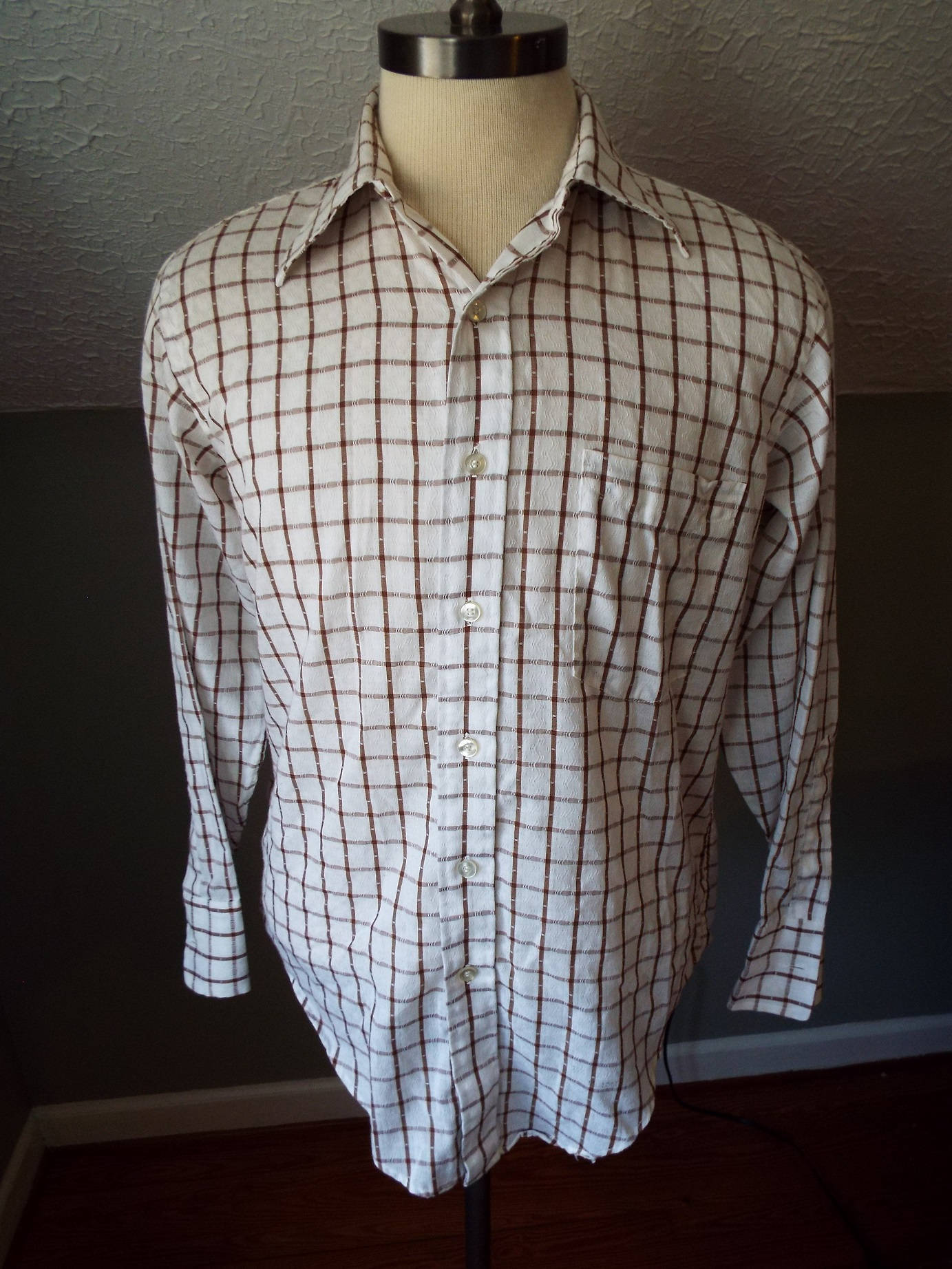 Vintage Long Sleeve Button Down Striped Shirt