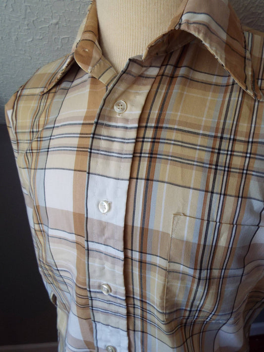 Vintage Long Sleeve Button Down Shirt by Stefano