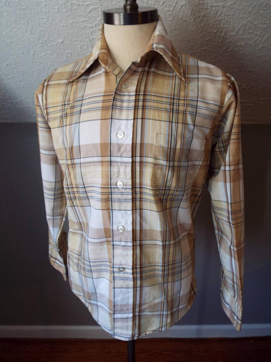 Vintage Long Sleeve Button Down Shirt by Stefano