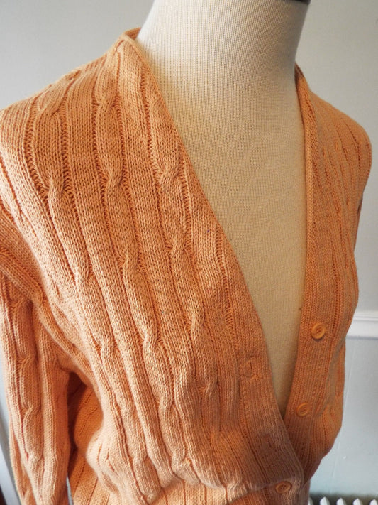 Vintage Long Sleeve Cardigan Sweater by Izod Lacoste