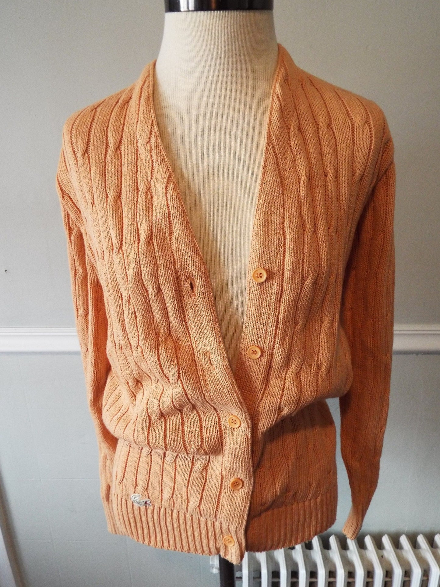 Vintage Long Sleeve Cardigan Sweater by Izod Lacoste
