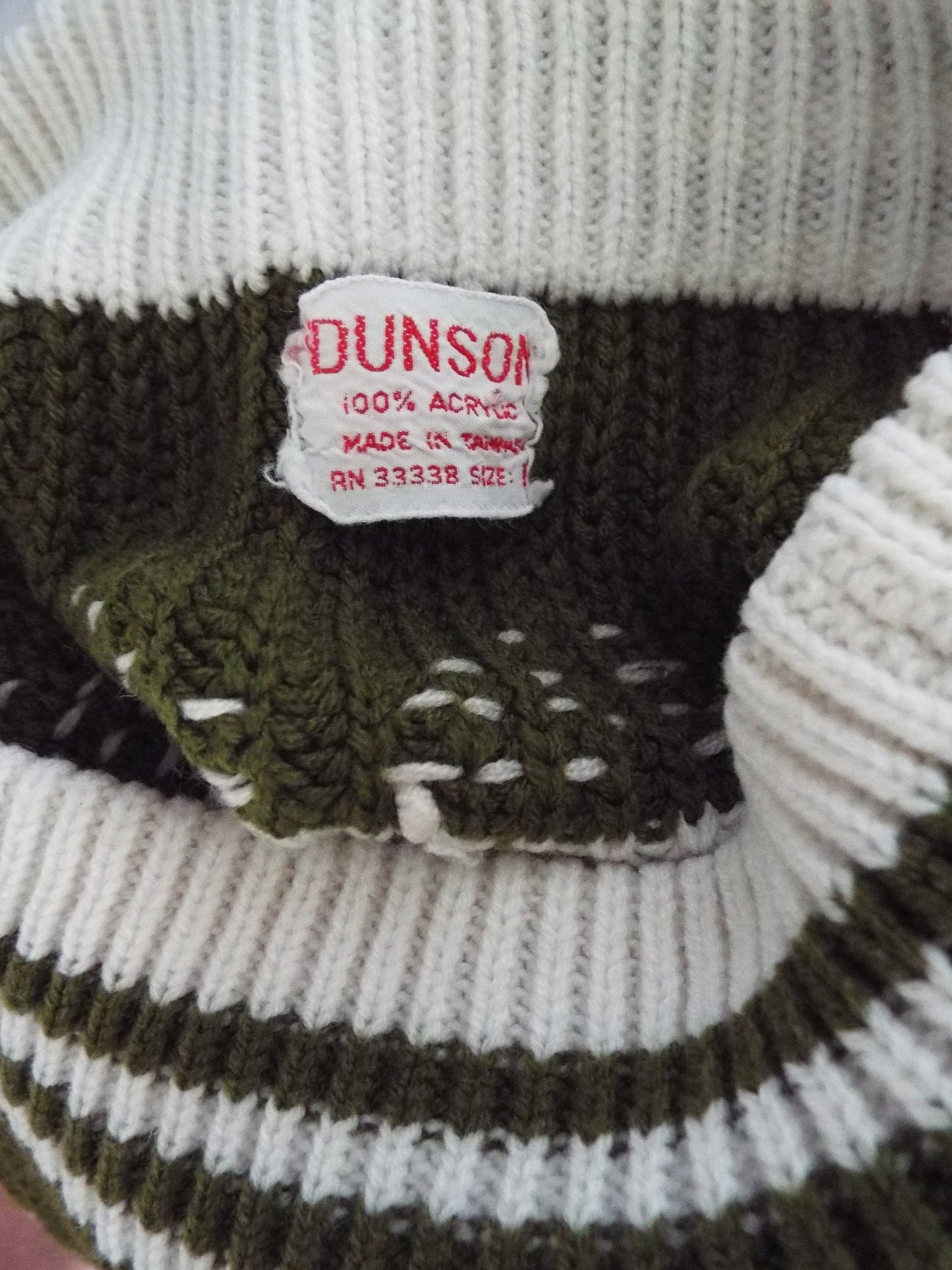 Vintage Mens Long Sleeve Sweater by Dunson