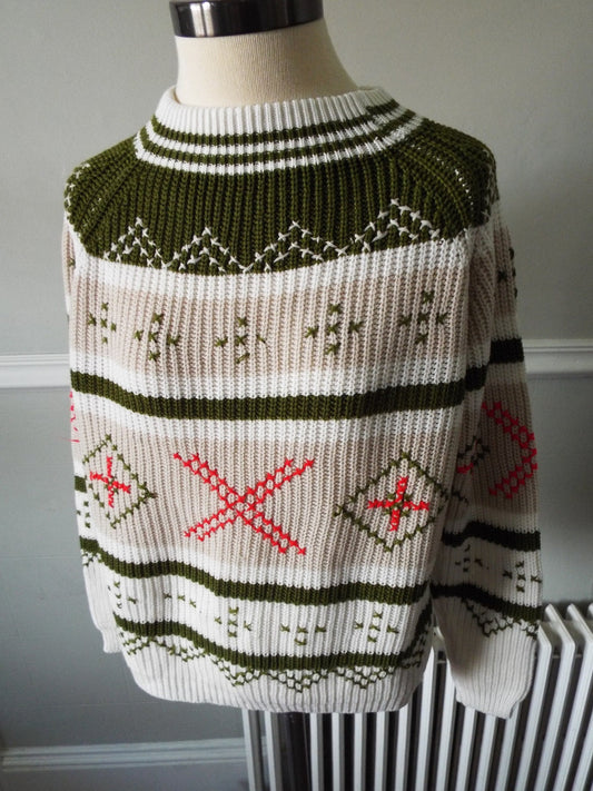 Vintage Mens Long Sleeve Sweater by Dunson