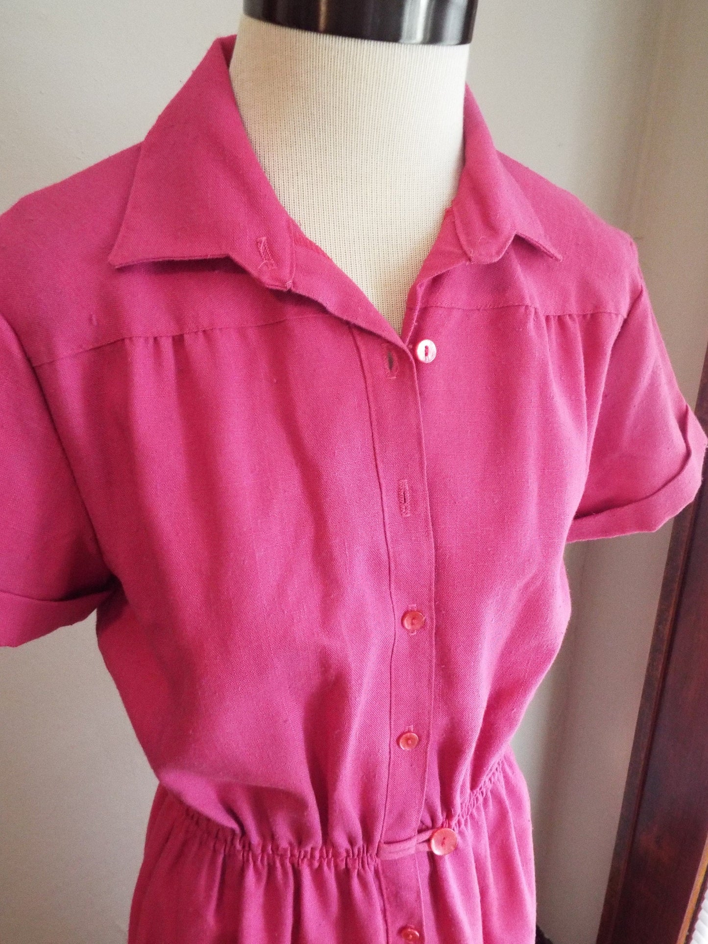 Vintage Short Sleeve Pink Dress by Germaine