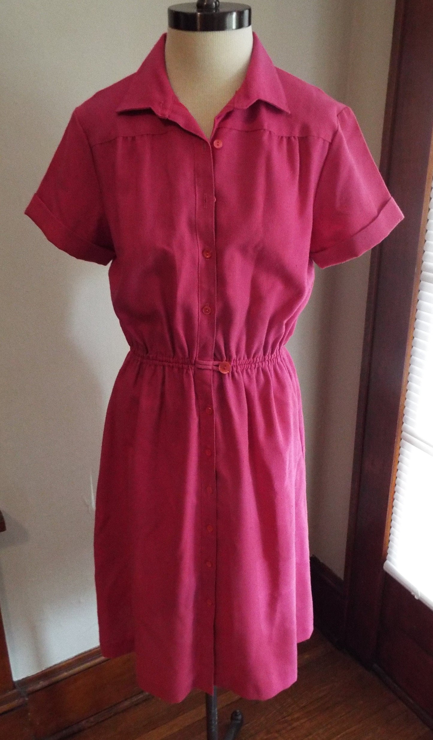 Vintage Short Sleeve Pink Dress by Germaine