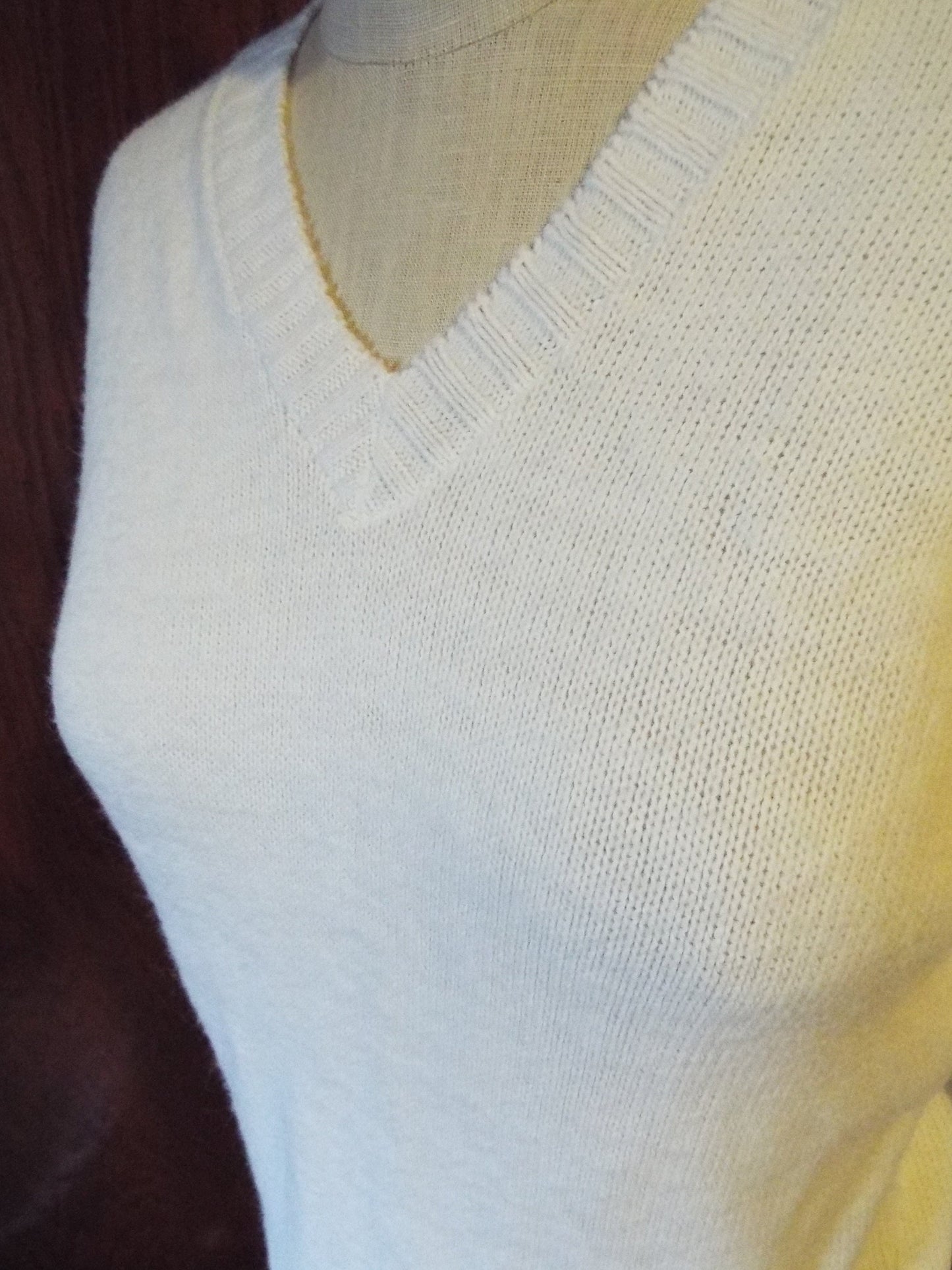 Vintage Womens Long Sleeve White Sweater by Bel-Mor