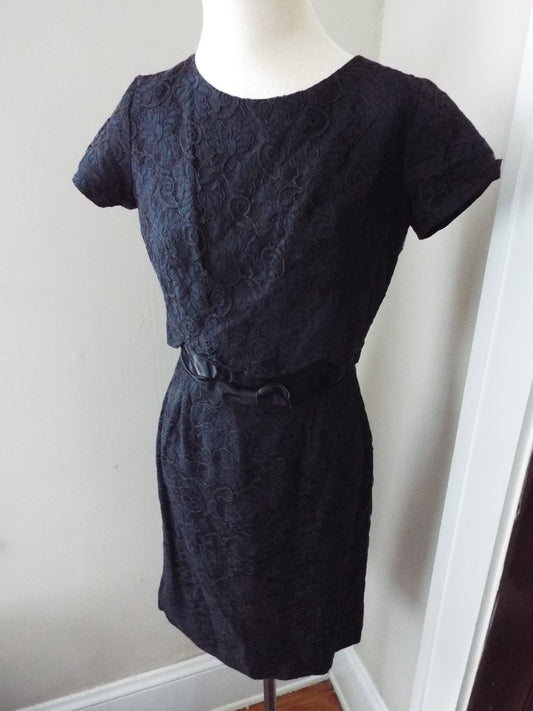 Vintage Short Sleeve Little Black Dress by Toni Todd