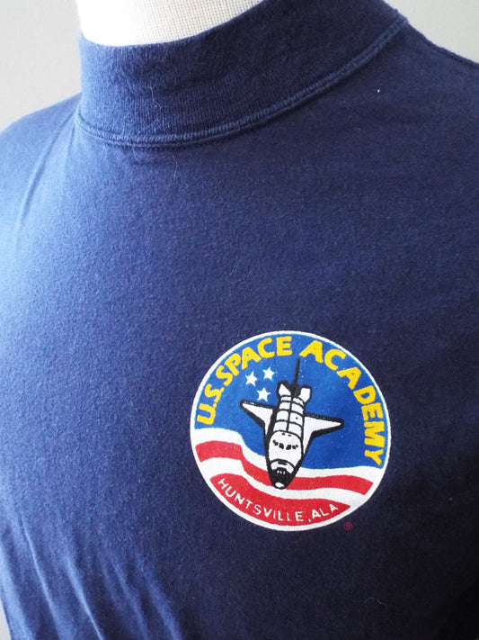 Vintage Long Sleeve US Space Academy T Shirt by Russell Athletic