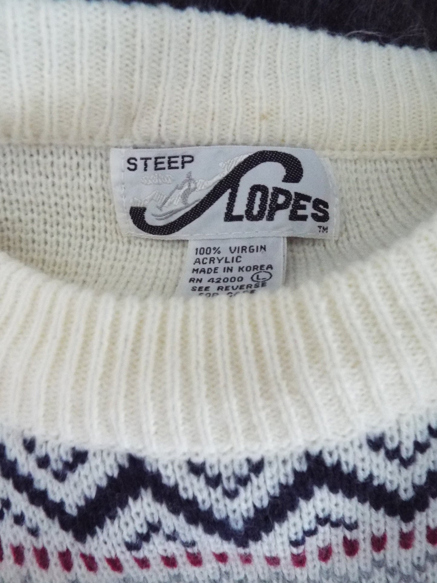 Vintage Long Sleeve Sweater by Steep Slopes