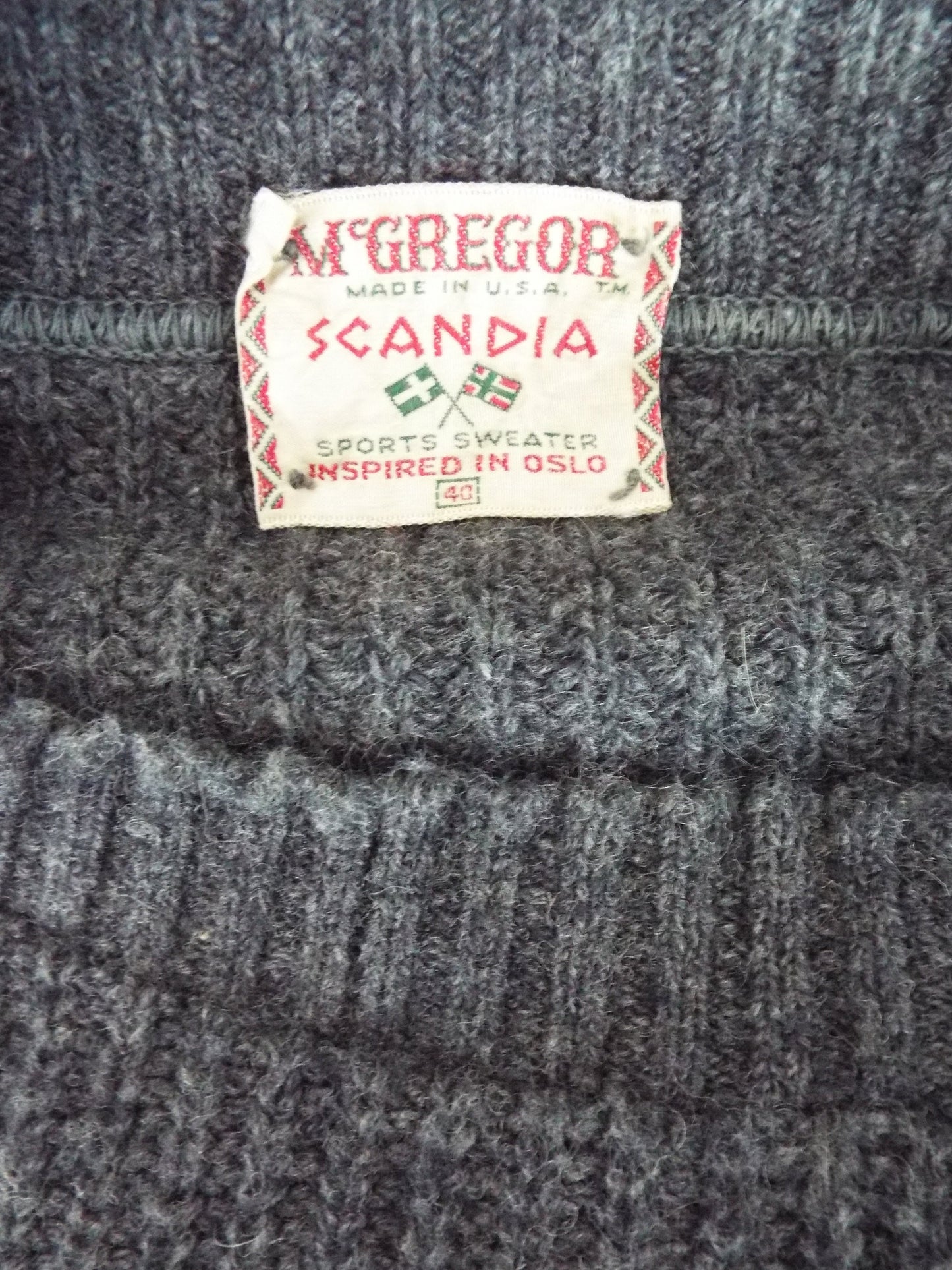 Vintage Long Sleeve Sweater by McGregor Scandia