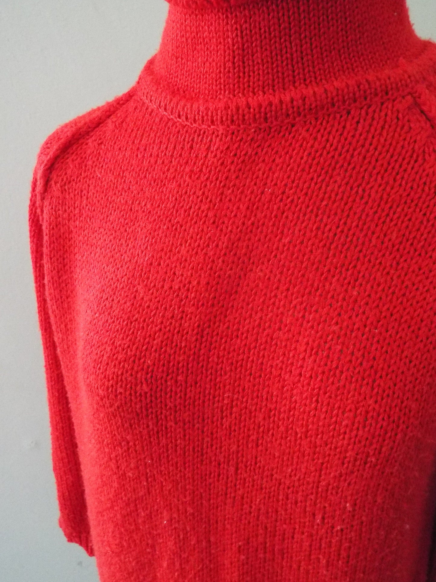 Vintage Womens Long Sleeve Red Sweater by Diane Von Furstenberg