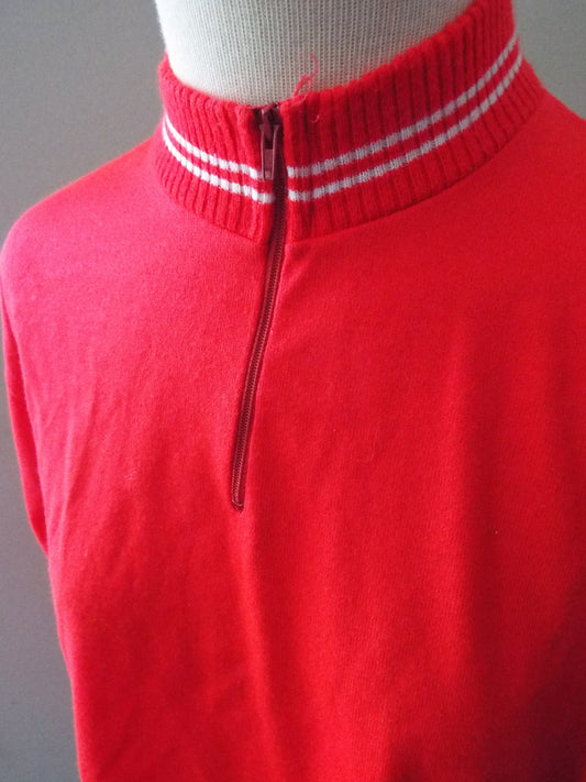 Vintage Short Sleeve Red Cycling Sweatshirt by Alex Sport