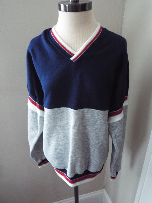 Vintage Vee Neck Sweatshirt by Gearing Up Sport