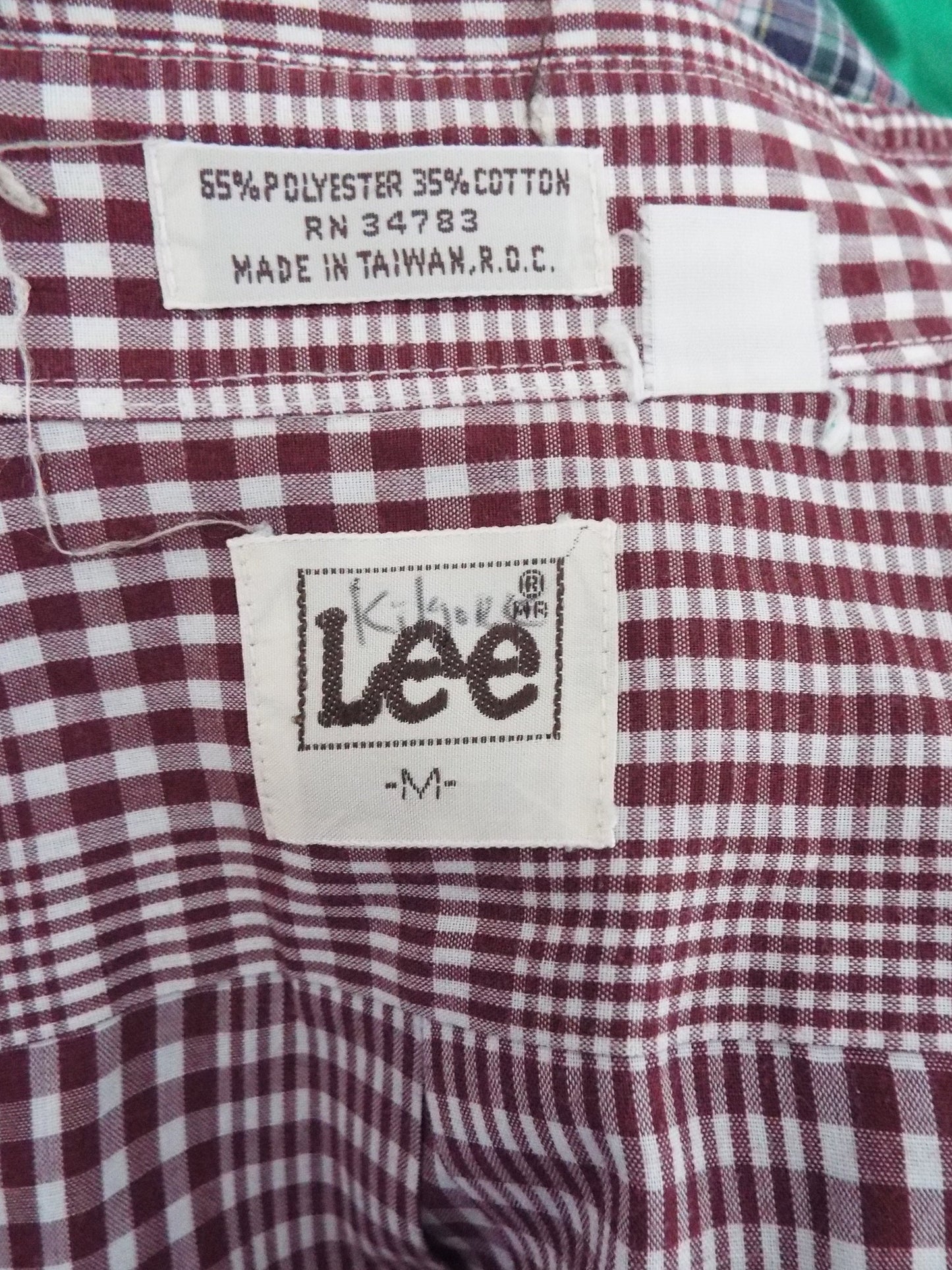 Vintage Long Sleeve Button Down Plaid Shirt by Lee
