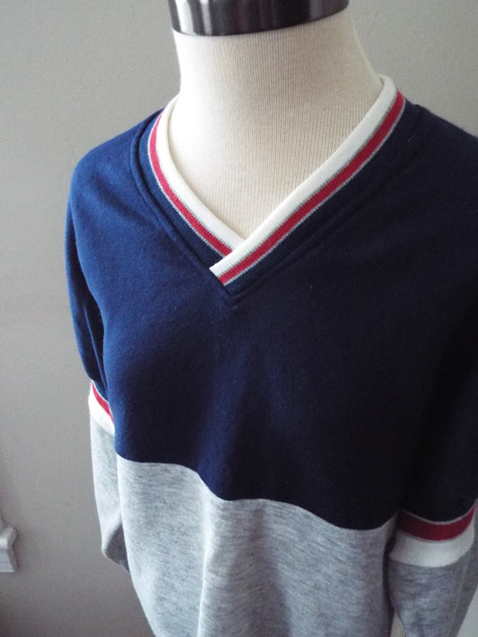 Vintage Vee Neck Sweatshirt by Gearing Up Sport