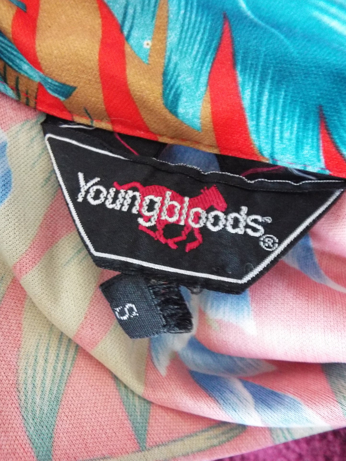 Vintage Short Sleeve Button Down Hawaiian Shirt by Youngbloods