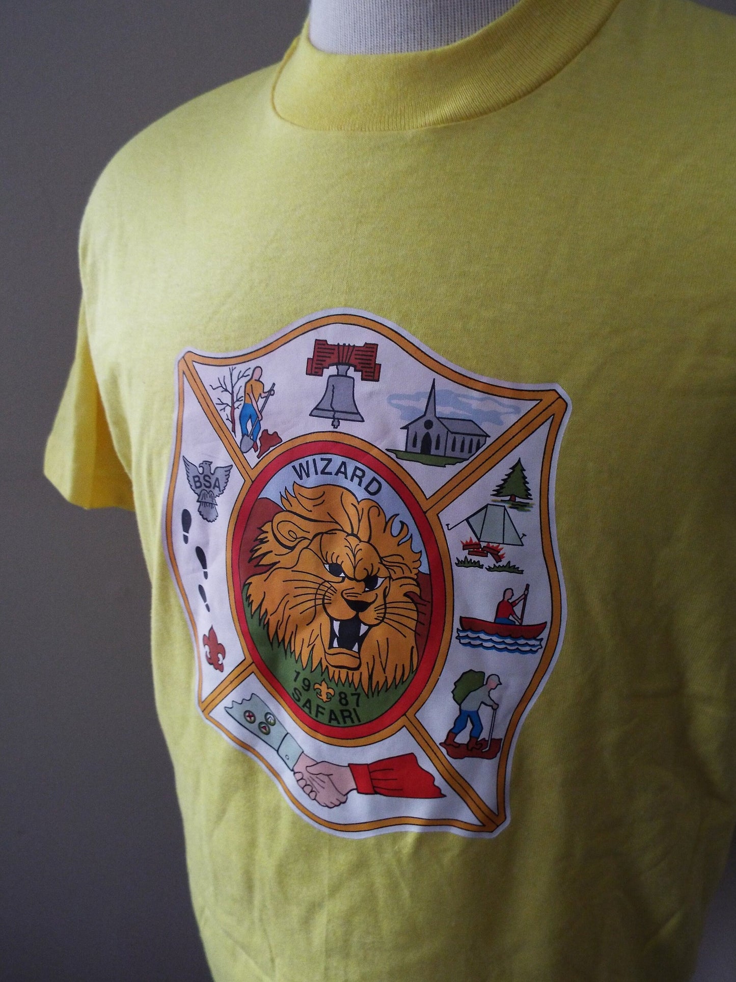 Vintage Wizard Safari T Shirt by Screen Stars Best