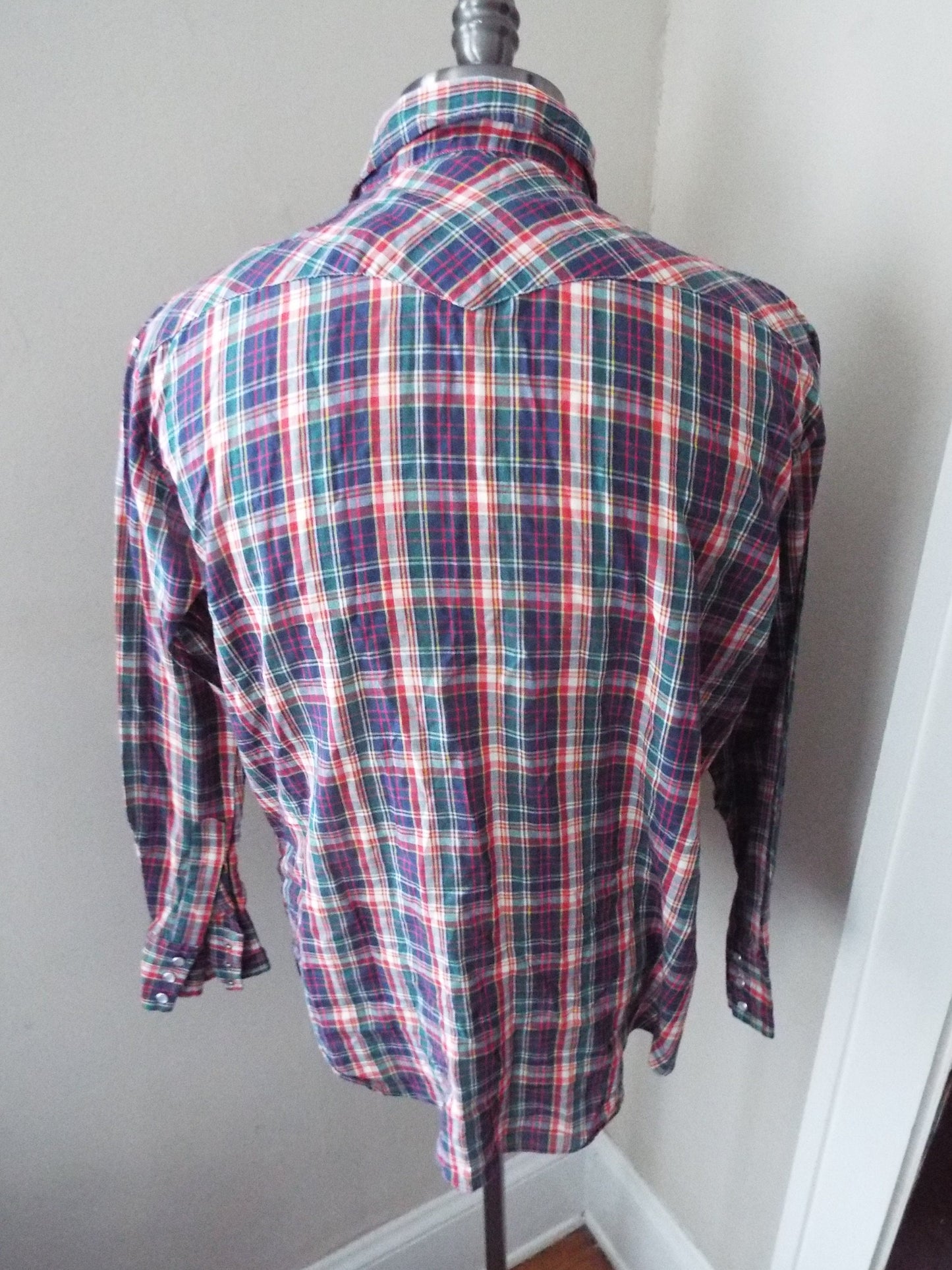 Vintage Long Sleeve Button Down Western Snap Shirt by Remington
