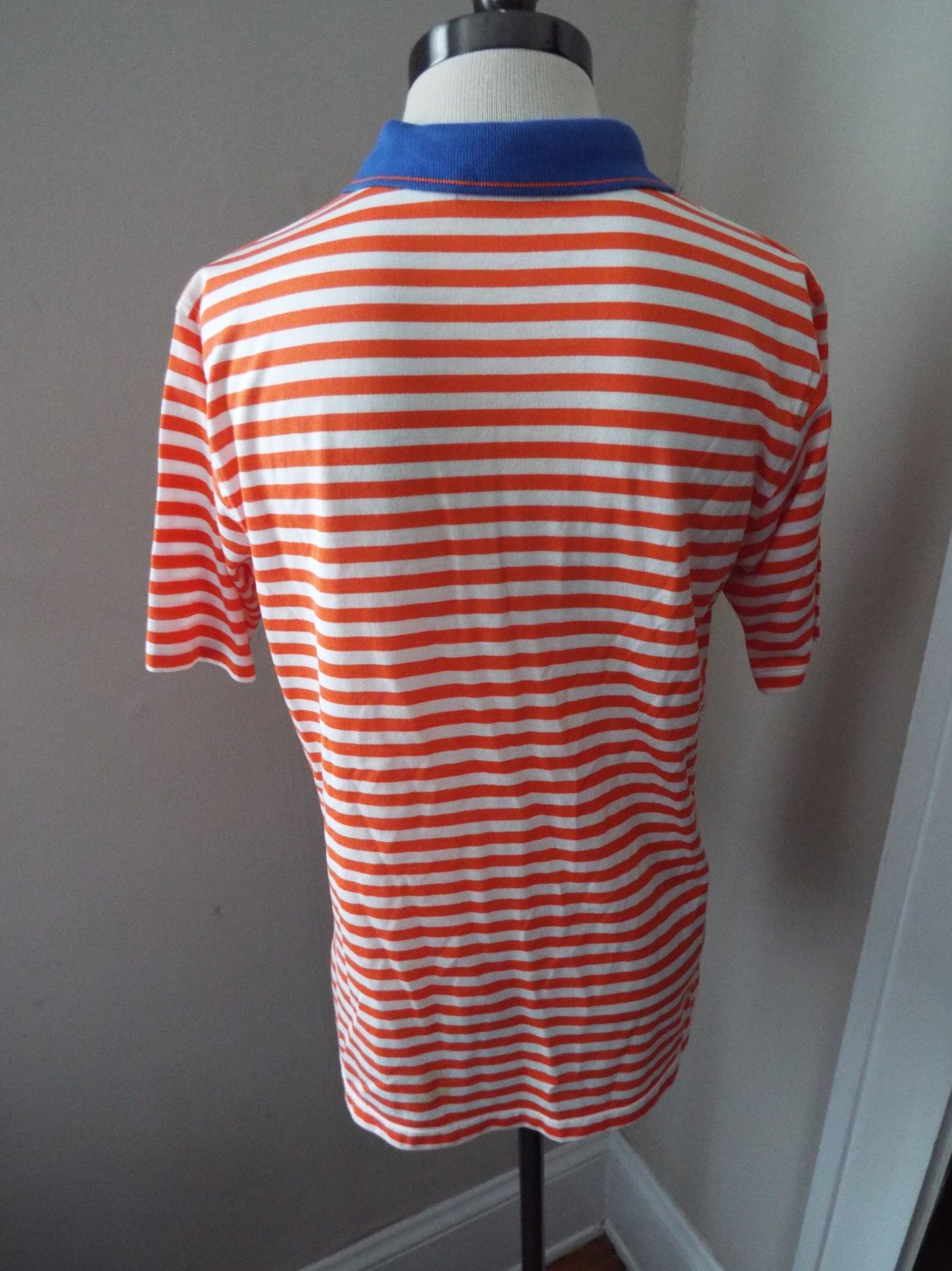 Vintage Short Sleeve Striped Polo Shirt by Cross Creek