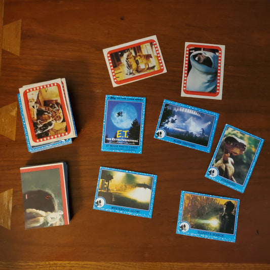 Vintage Set of E.T. Trading Cards by Topps
