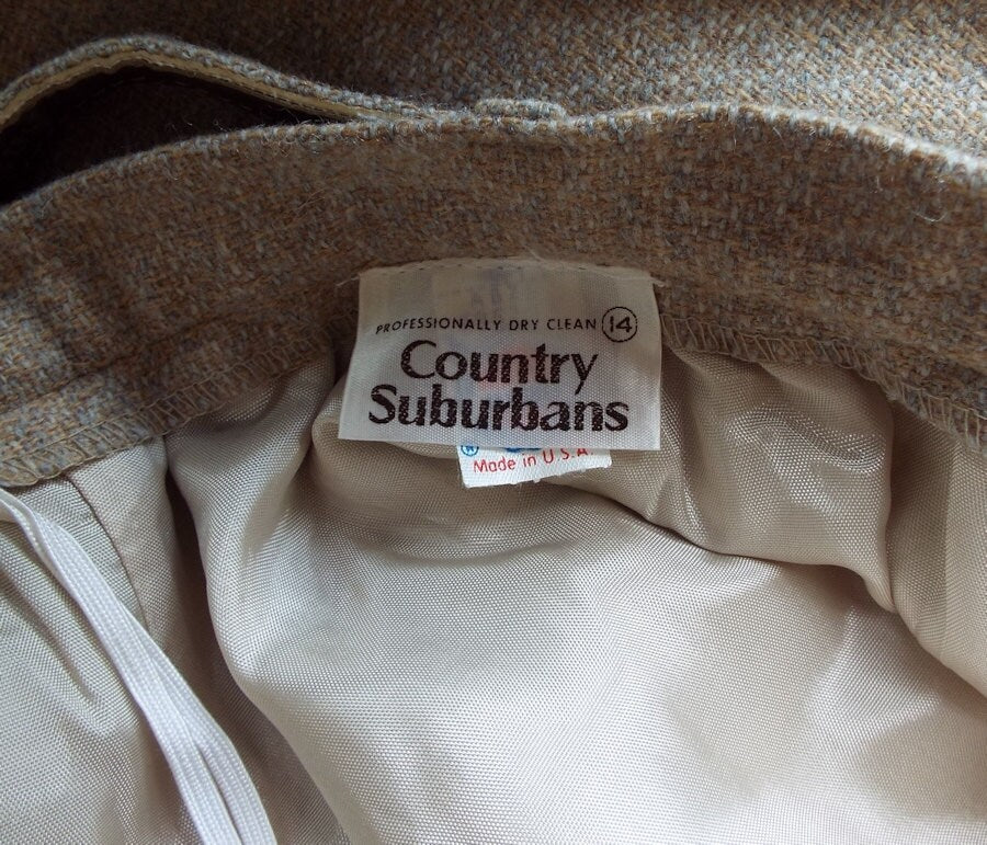 Vintage Tan Never Worn Skirt by Country Suburbans