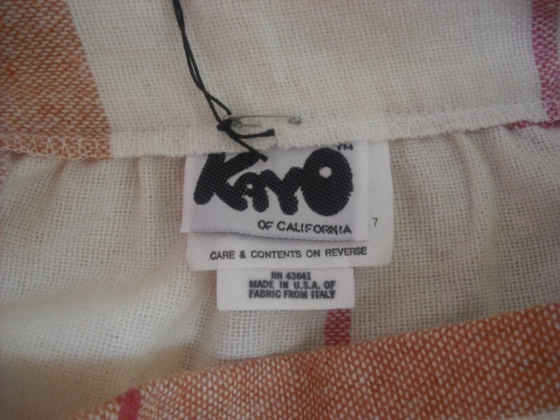 Plaid Skirt by Kayo of California Size 2 NEVER WORN
