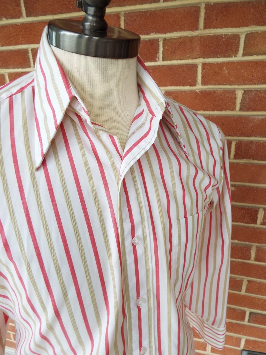 Vintage long sleeve striped dress shirt by Kent Arrow
