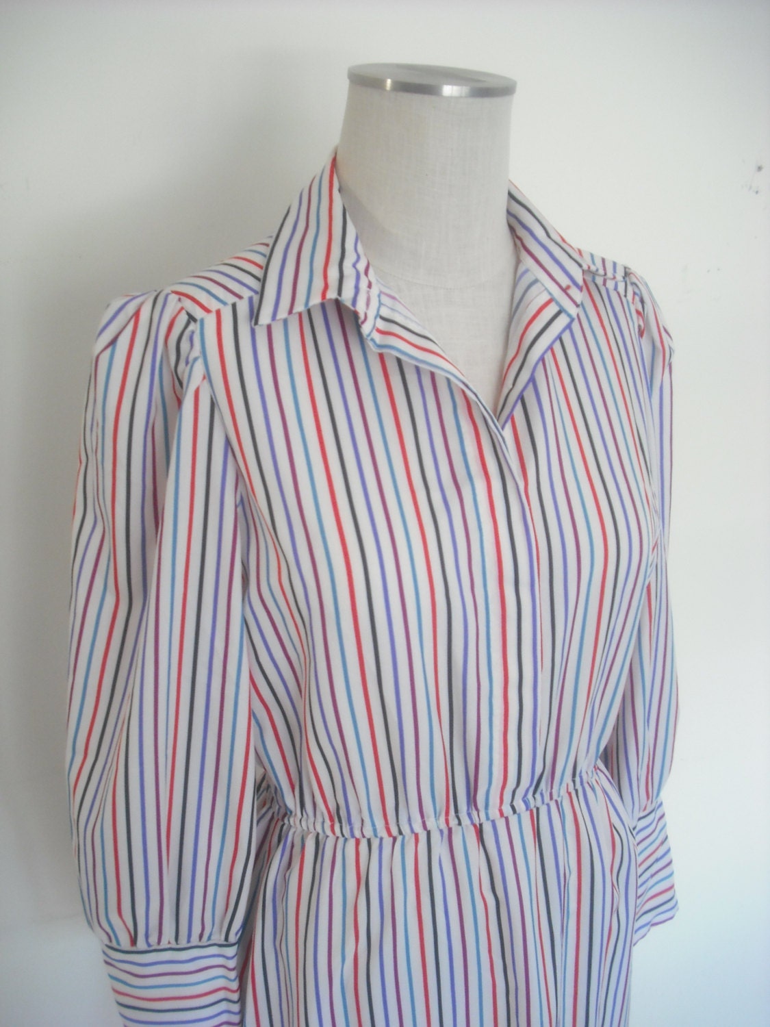 Vintage Tagless Striped Dress