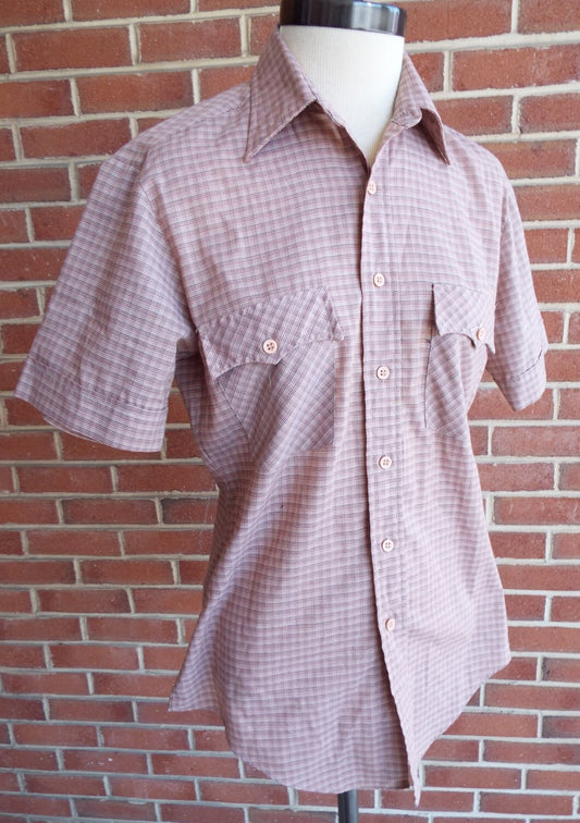 Vintage Short Sleeve Button Down Shirt by Sears Thumbs Up