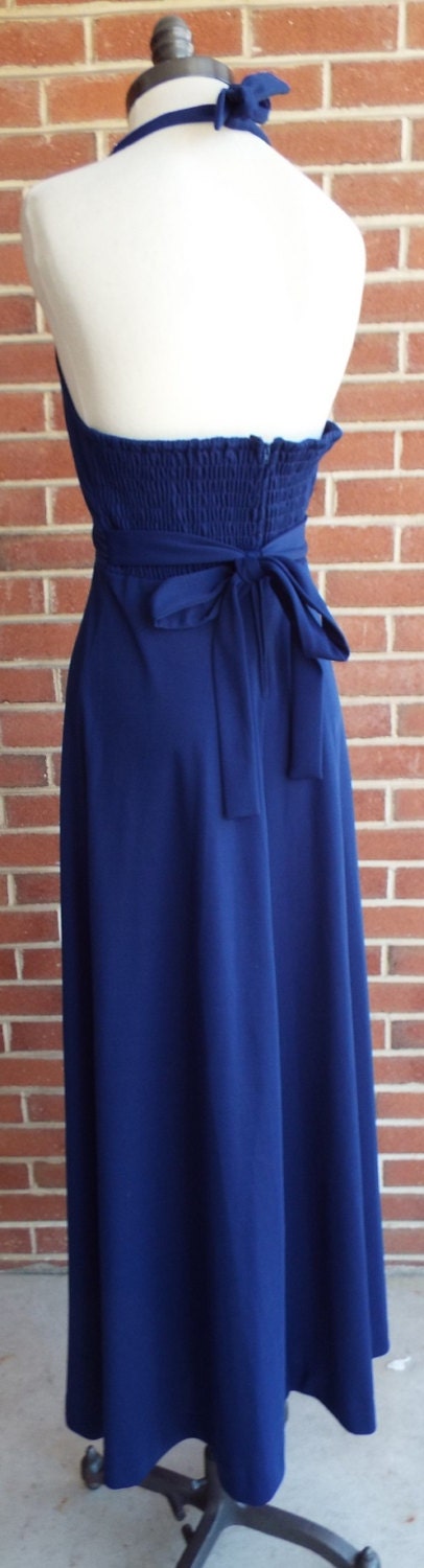Vintage Sleeveless Blue Dress by The Cottager for the Junior Petite