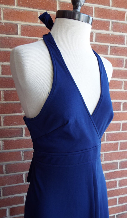 Vintage Sleeveless Blue Dress by The Cottager for the Junior Petite