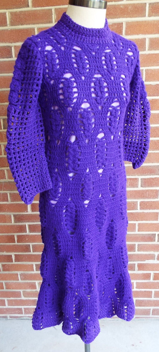 Amazing Vintage Knit Sleeveless Dress and Jacket Set