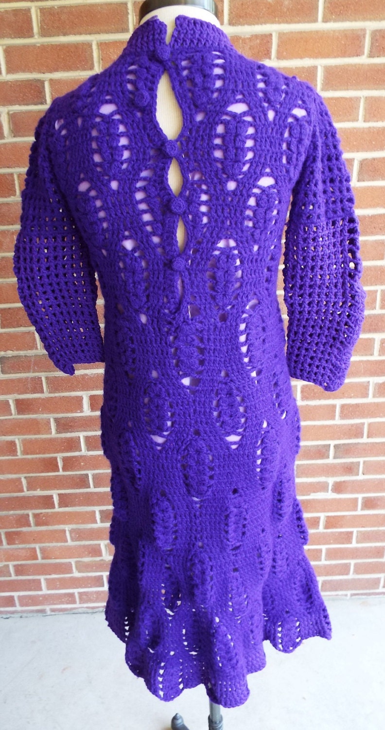 Amazing Vintage Knit Sleeveless Dress and Jacket Set